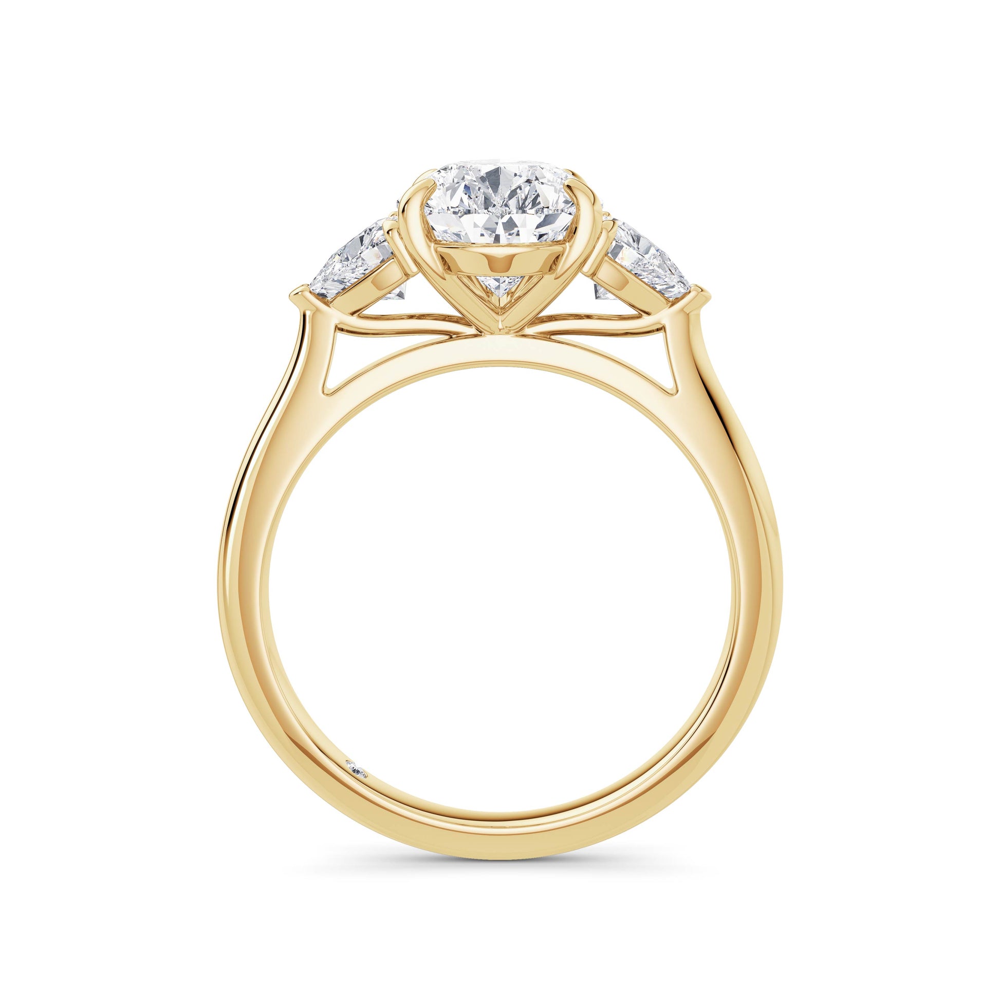 Martha 18k Yellow Gold Pear Trilogy