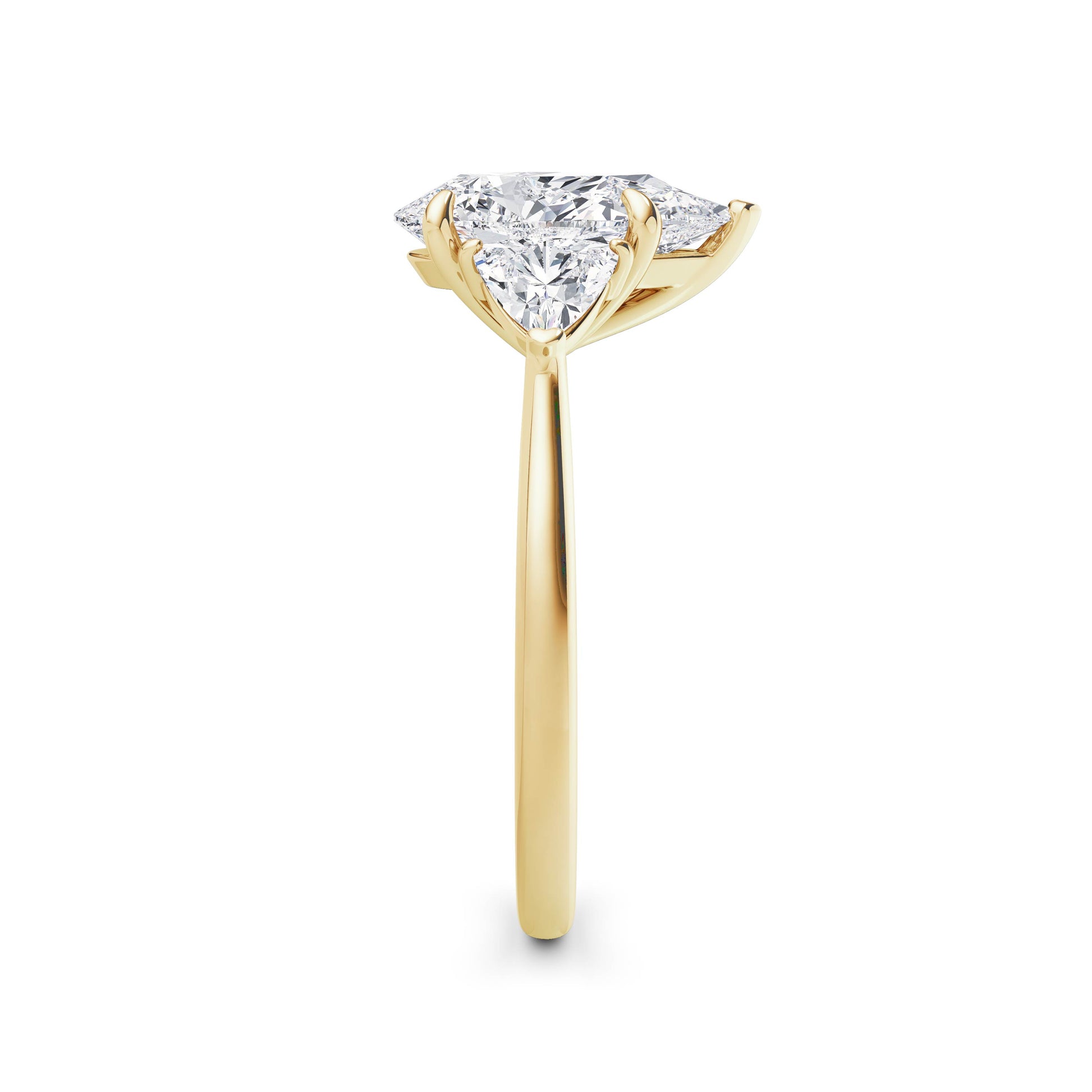 Martha 18k Yellow Gold Pear Trilogy