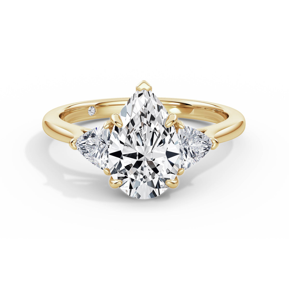 Martha 18k Yellow Gold Pear Trilogy
