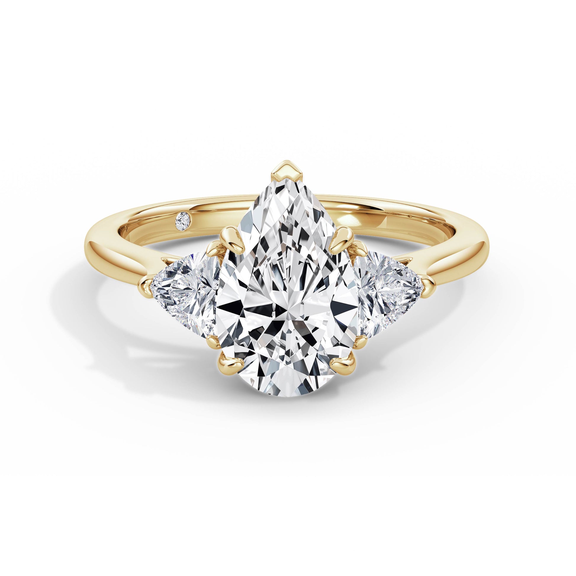 Martha 18k Yellow Gold Pear Trilogy