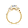 Martha 18k Yellow Gold Radiant Trilogy