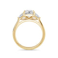 Martha 18k Yellow Gold Radiant Trilogy