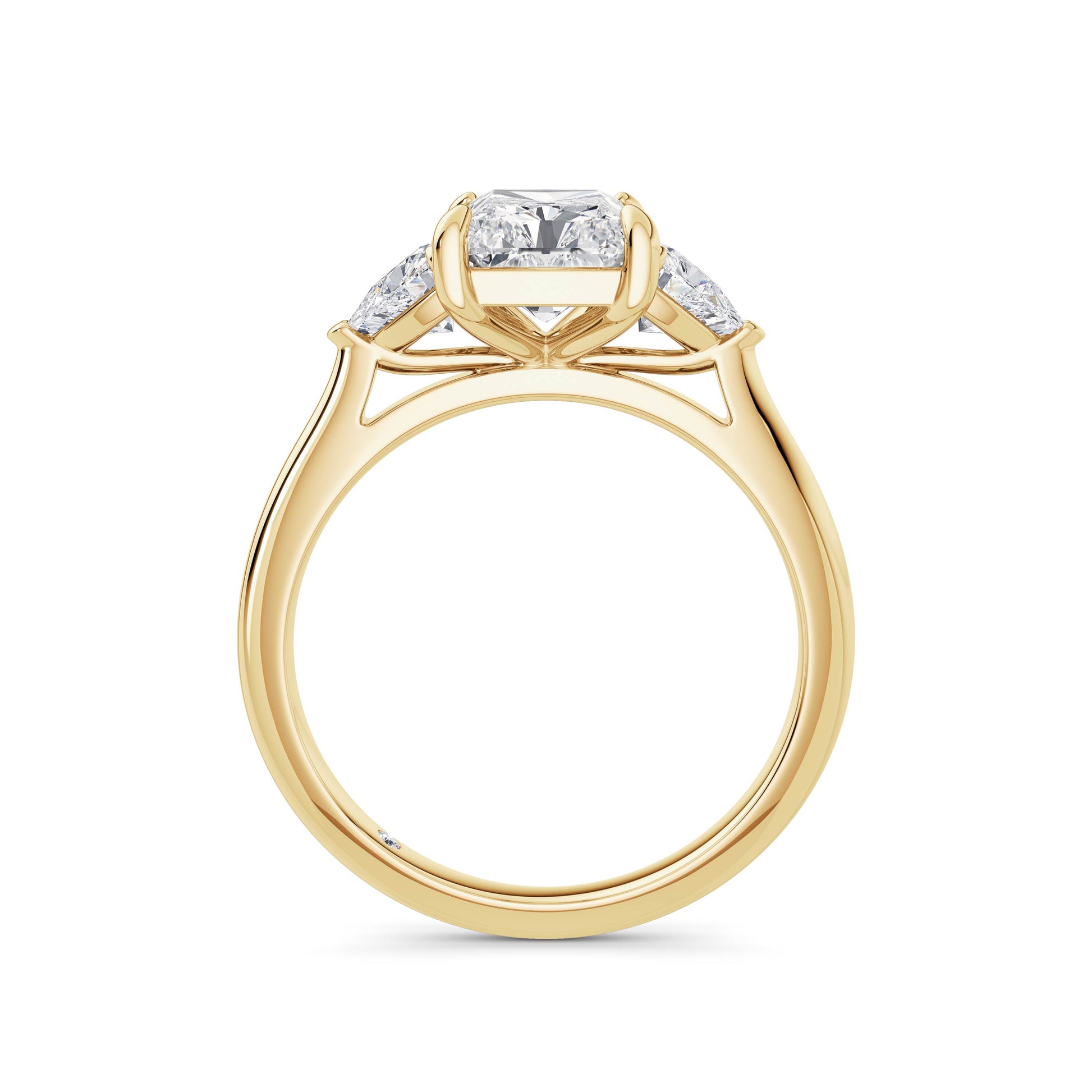 Martha 18k Yellow Gold Radiant Trilogy
