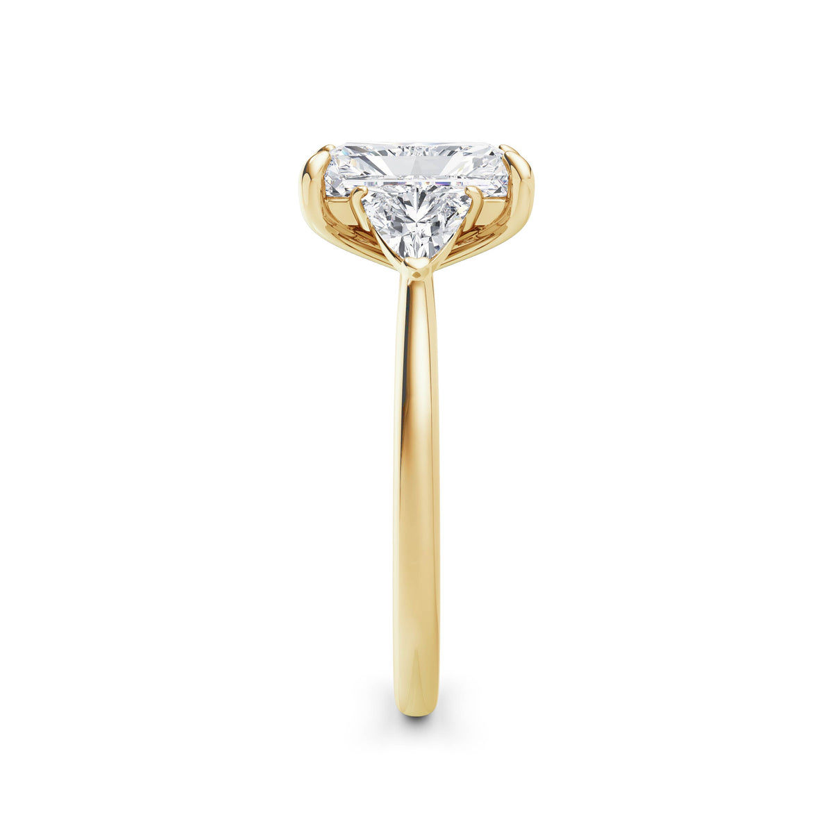 Martha 18k Yellow Gold Radiant Trilogy