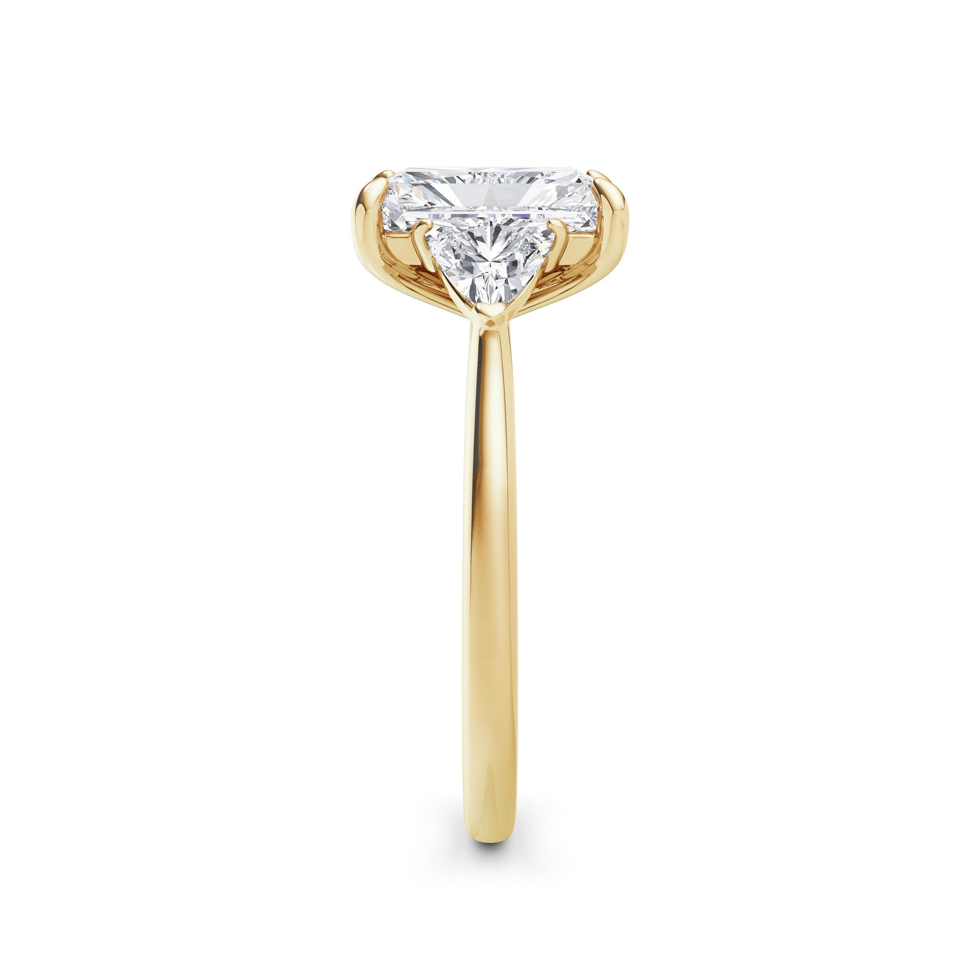 Martha 18k Yellow Gold Radiant Trilogy