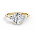 Martha 18k Yellow Gold Radiant Trilogy