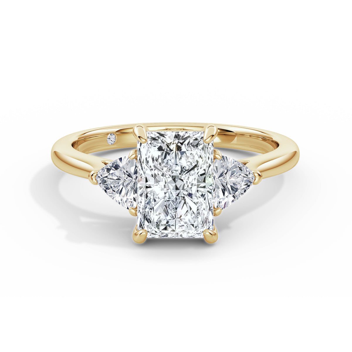 Martha 18k Yellow Gold Radiant Trilogy
