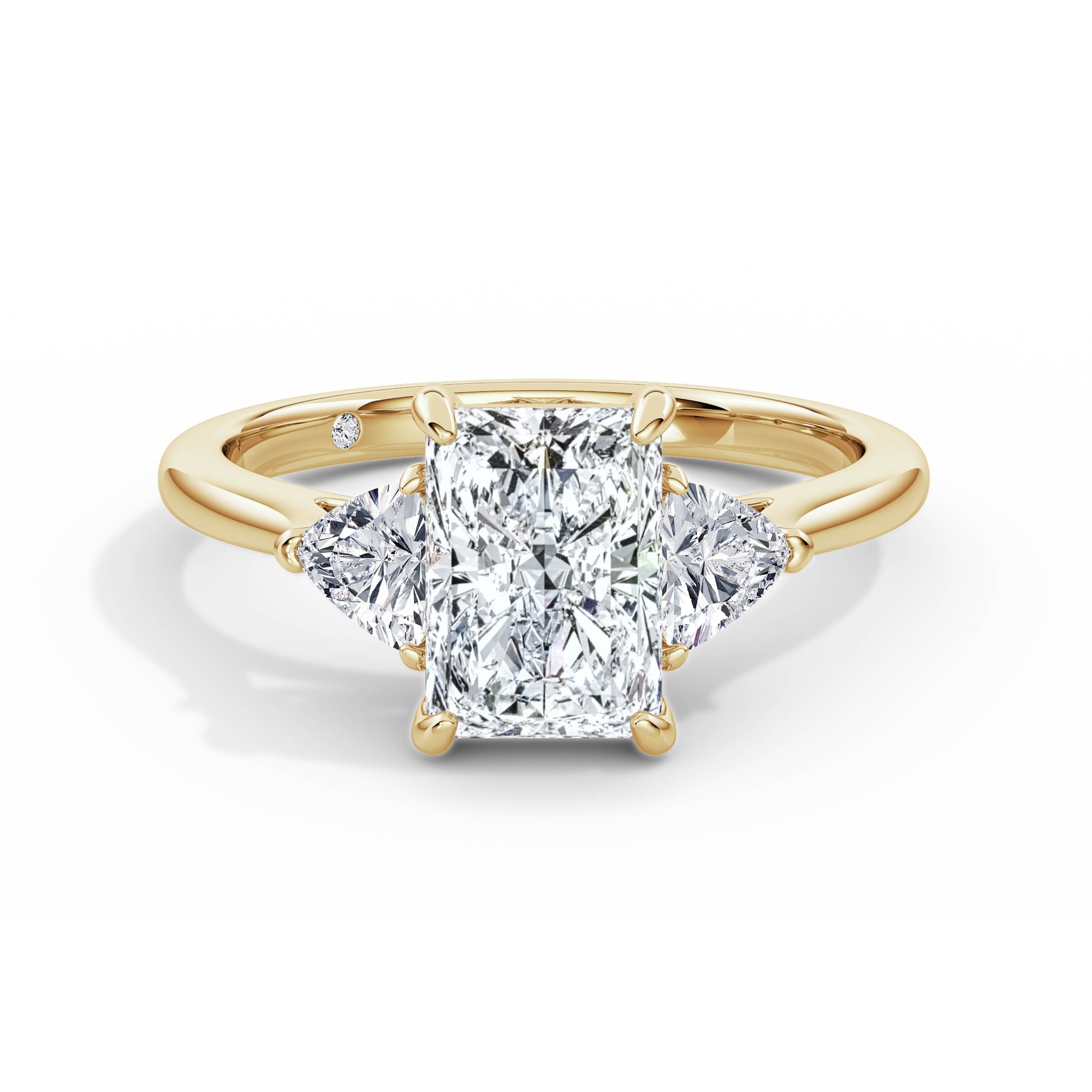 Martha 18k Yellow Gold Radiant Trilogy