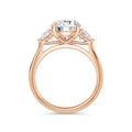 Martha 18k Rose Gold Round Trilogy