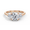 Martha 18k Rose Gold Round Trilogy