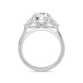 Martha 18k White Gold Round Trilogy