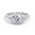 Martha 18k White Gold Round Trilogy
