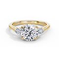 Martha 18k Yellow Gold Round Trilogy