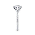 Martha Platinum Round Diamond Band