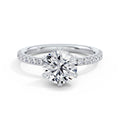 Martha Platinum Round Diamond Band