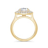 Martha 18k Yellow Gold Round Halo