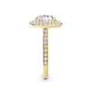 Martha 18k Yellow Gold Round Halo