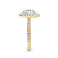 Martha 18k Yellow Gold Round Halo