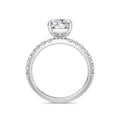 Millie Platinum Elongated Cushion Diamond Band