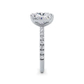 Millie Platinum Elongated Cushion Diamond Band
