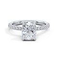Millie Platinum Elongated Cushion Diamond Band