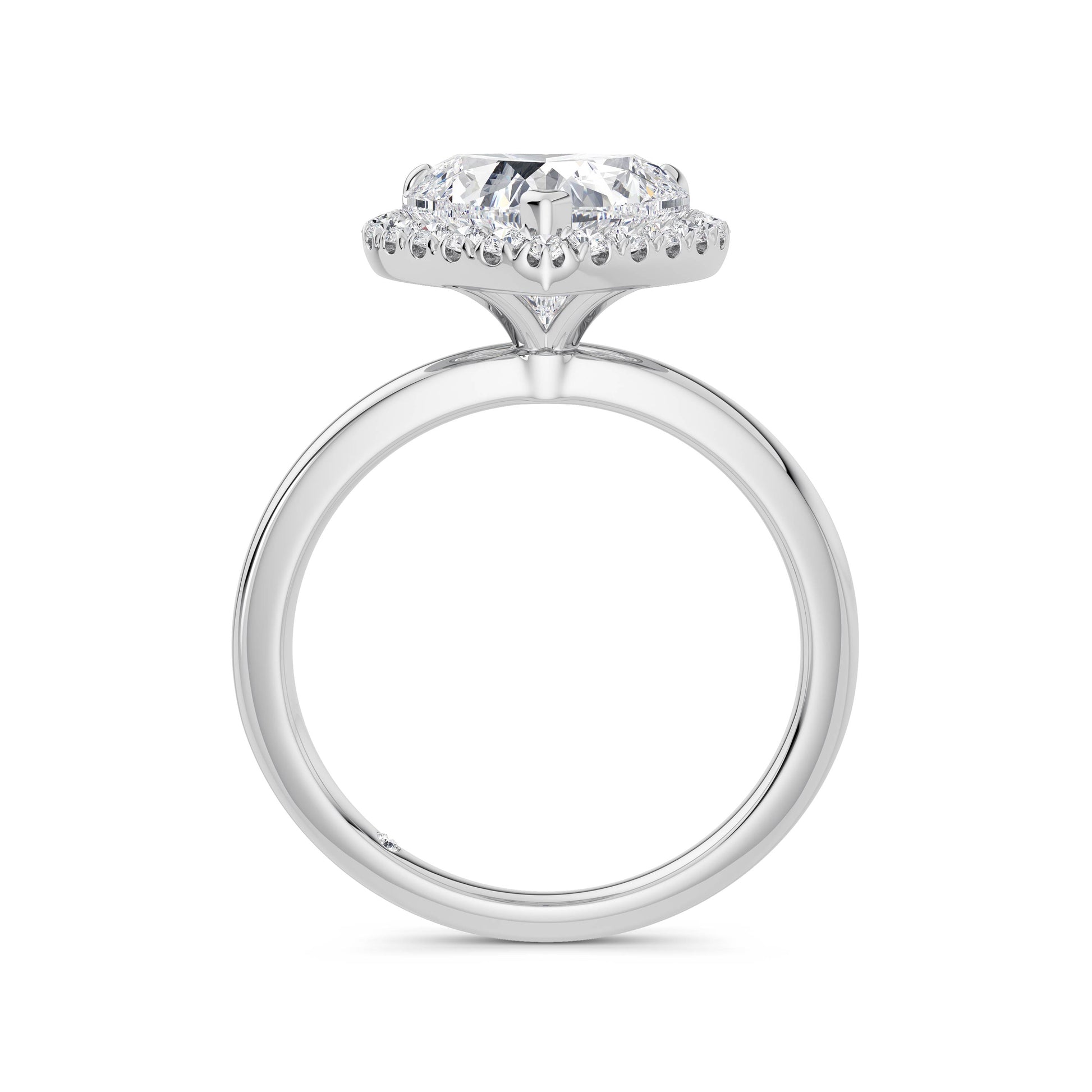 Millie Platinum Heart Halo