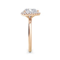 Millie 18k Rose Gold Heart Halo