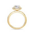 Millie 18k Yellow Gold Oval Halo