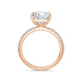 Millie 18k Rose Gold Princess Diamond Band