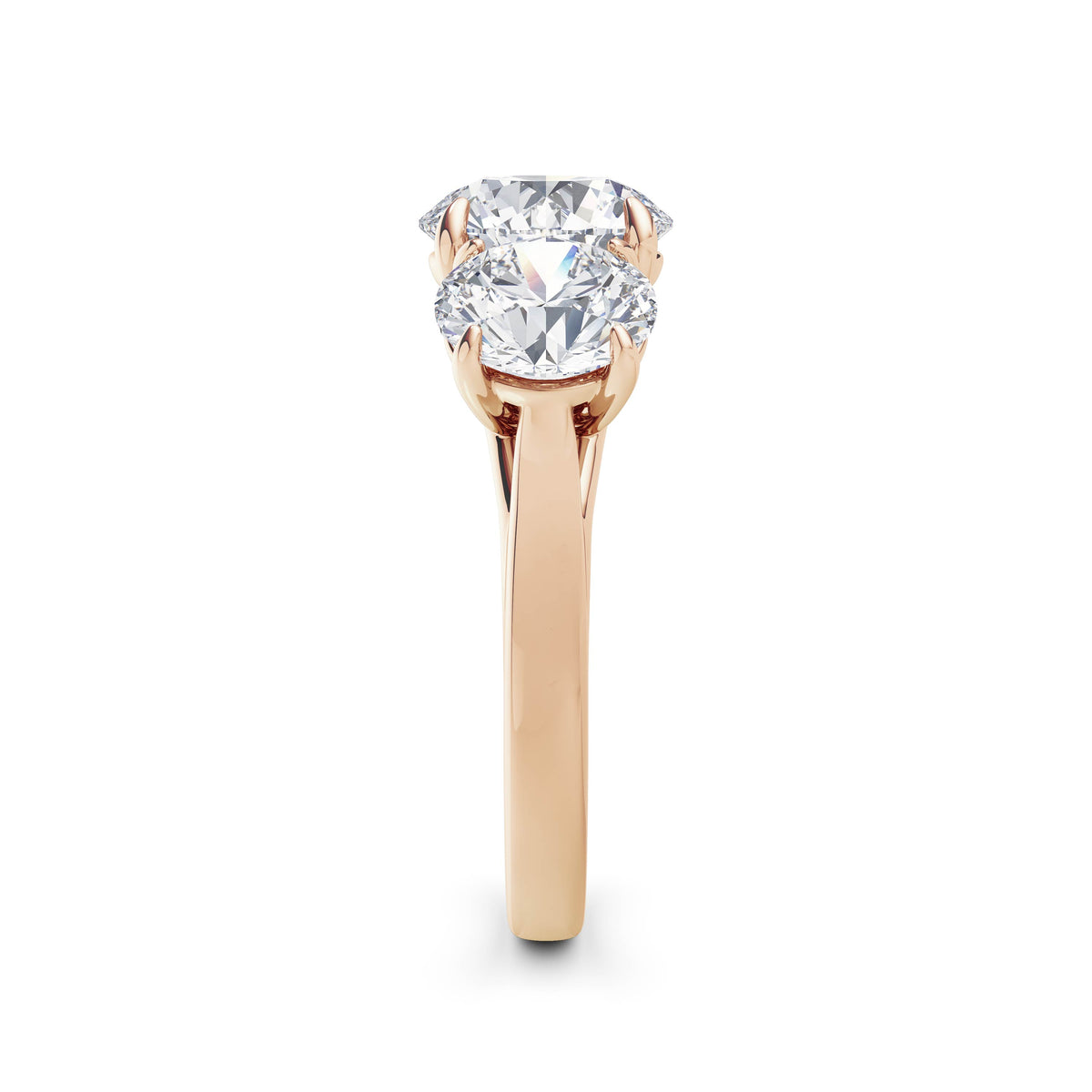 Millie 18k Rose Gold Round Trilogy
