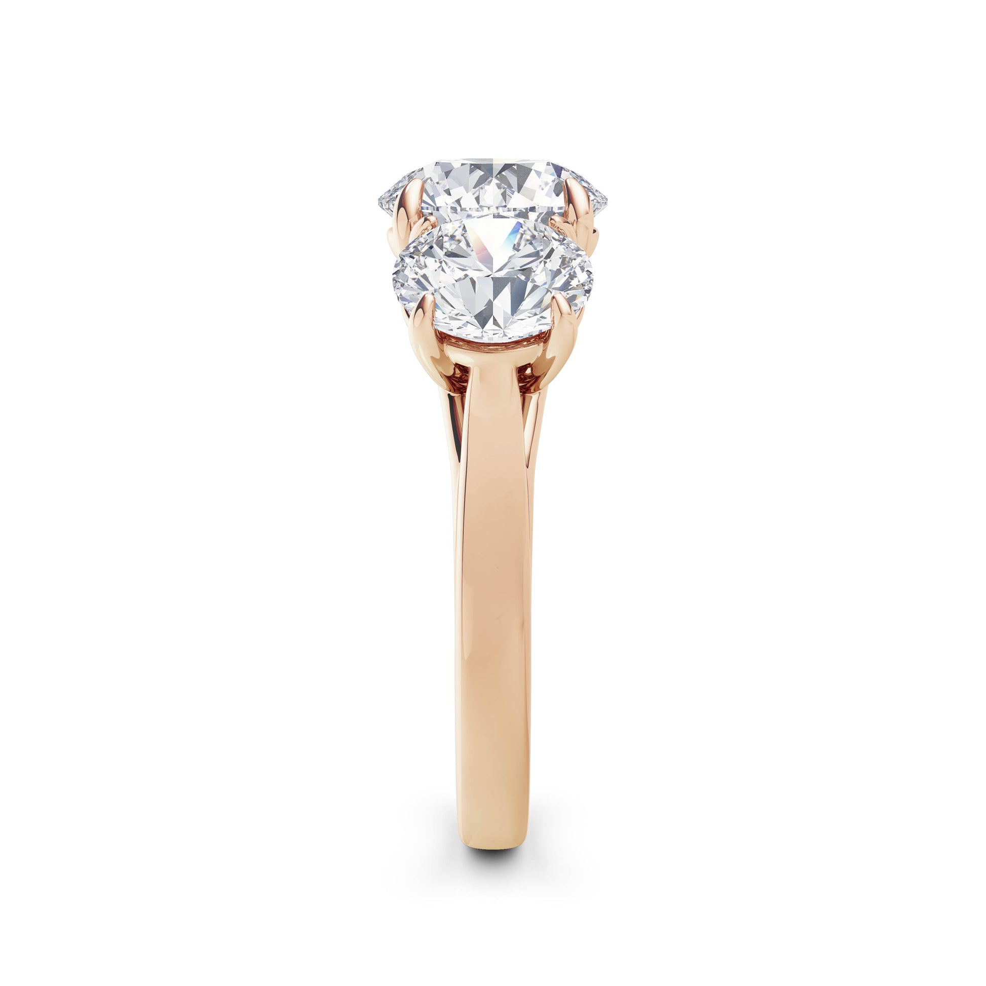 Millie 18k Rose Gold Round Trilogy