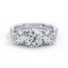 Millie 18k White Gold Round Trilogy