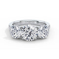 Millie 18k White Gold Round Trilogy