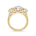 Millie 18k Yellow Gold Round Trilogy
