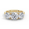 Millie 18k Yellow Gold Round Trilogy