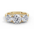 Millie 18k Yellow Gold Round Trilogy