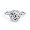 Millie Platinum Round Halo