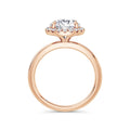Millie 18k Rose Gold Round Halo