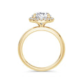 Millie 18k Yellow Gold Round Halo