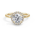 Millie 18k Yellow Gold Round Halo