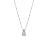 Duo Drop Natural Diamond Pendant White Gold
