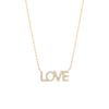 Love Natural Diamond Pendant Yellow Gold