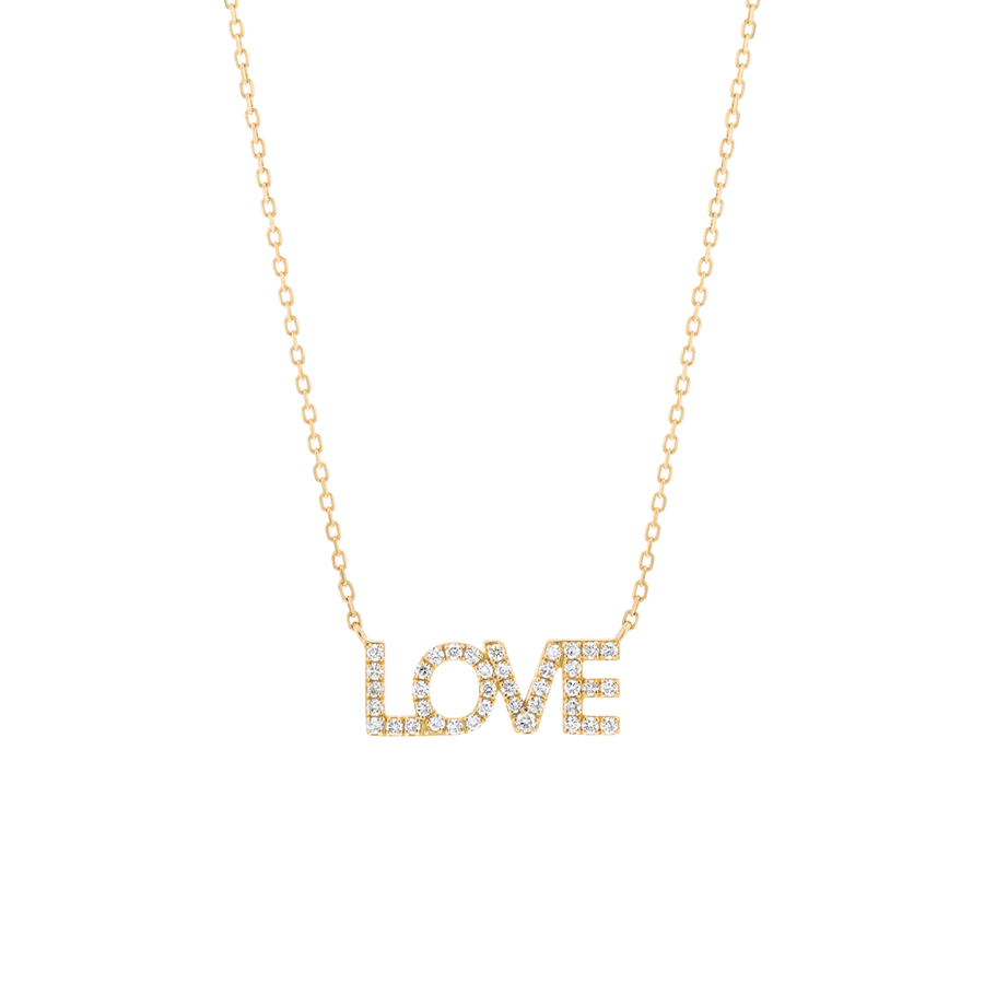 Love Lab-Grown Diamond Pendant Yellow Gold