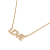 Love Natural Diamond Pendant Yellow Gold