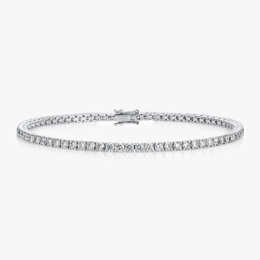 2ct Natural Diamond Tennis Bracelet White Gold