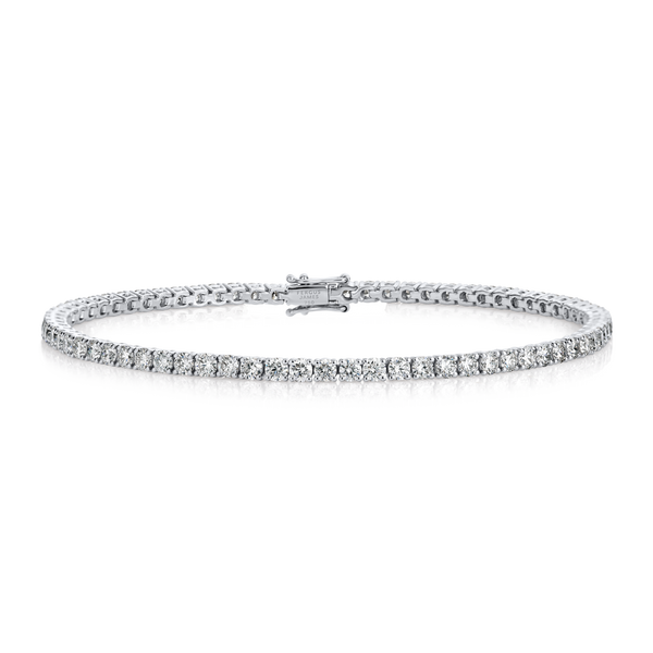 2ct Natural Diamond Tennis Bracelet White Gold