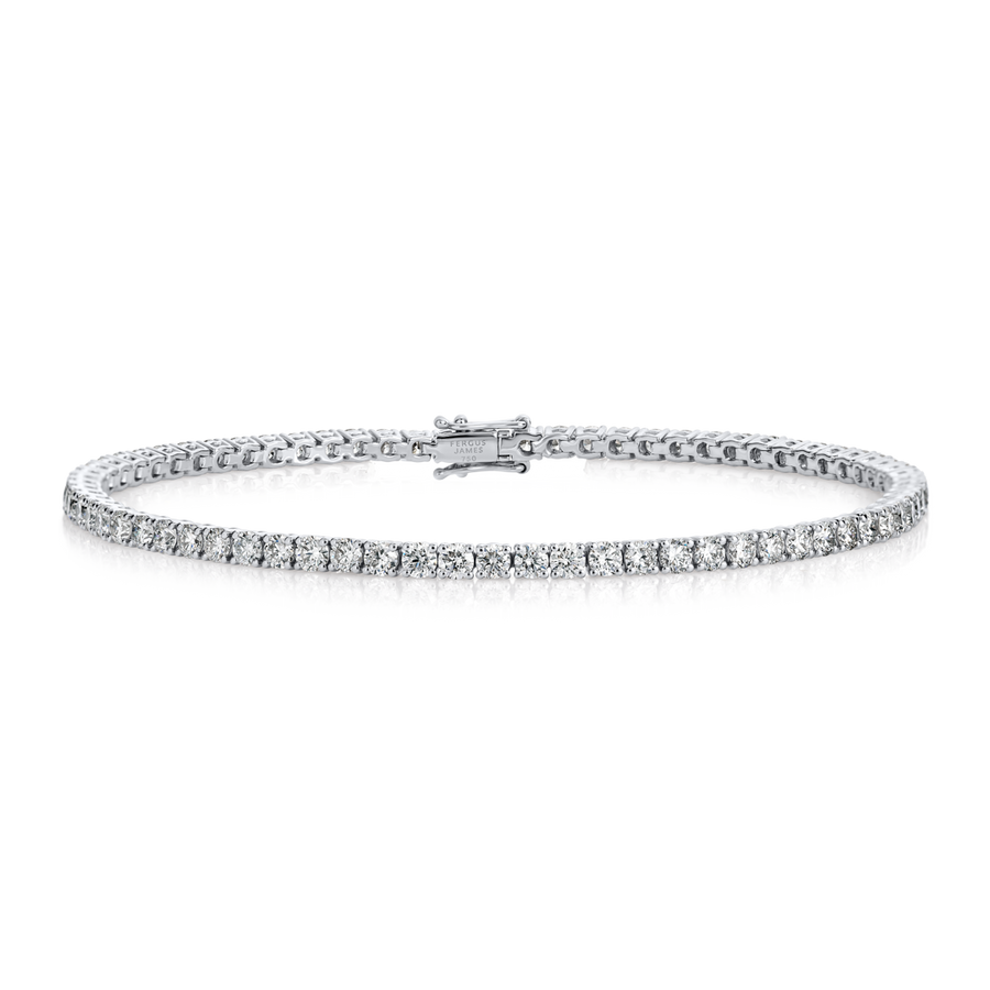 2ct Natural Diamond Tennis Bracelet White Gold