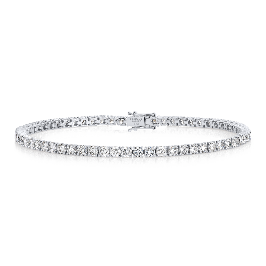 3ct Natural Diamond Tennis Bracelet White Gold