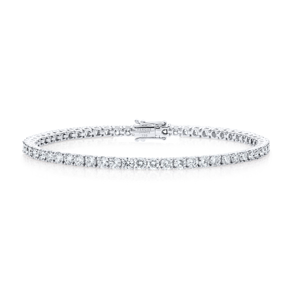 4ct Natural Diamond Tennis Bracelet White Gold