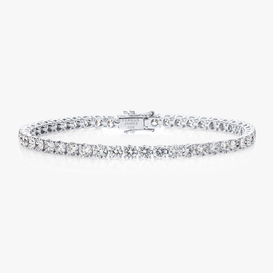 5ct Natural Diamond Tennis Bracelet White Gold